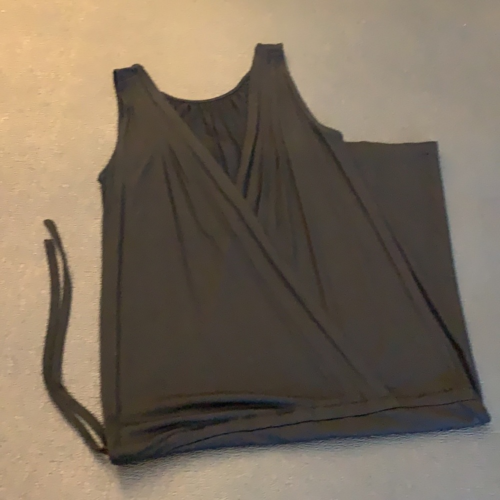 EUC Dropwaist Black Sleeveless Midi Dress-2 Ways!